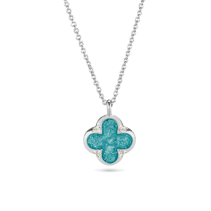 See You Memorial Ashes Four Leaf Clover Silver Pendant & Chain (143S)
