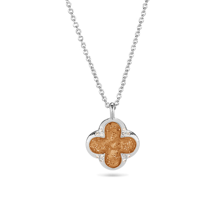 See You Memorial Ashes Four Leaf Clover Silver Pendant & Chain (143S)