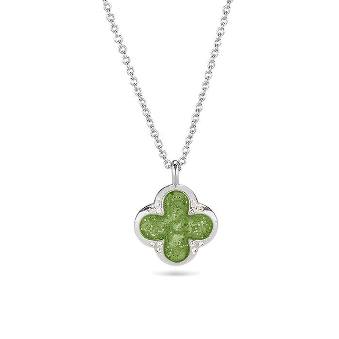 See You Memorial Ashes Four Leaf Clover Silver Pendant & Chain (143S)