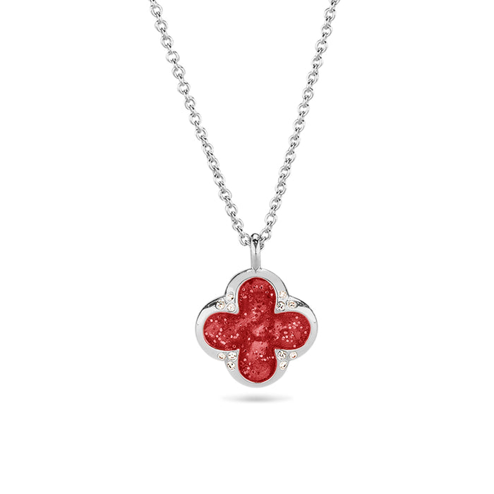 See You Memorial Ashes Four Leaf Clover Silver Pendant & Chain (143S)