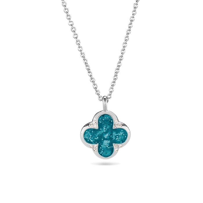 See You Memorial Ashes Four Leaf Clover Silver Pendant & Chain (143S)