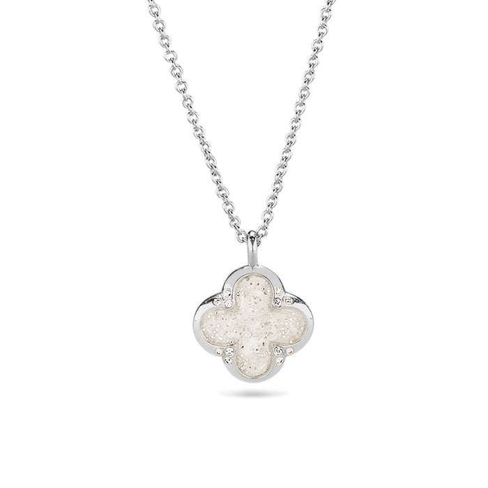 See You Memorial Ashes Four Leaf Clover Silver Pendant & Chain (143S)