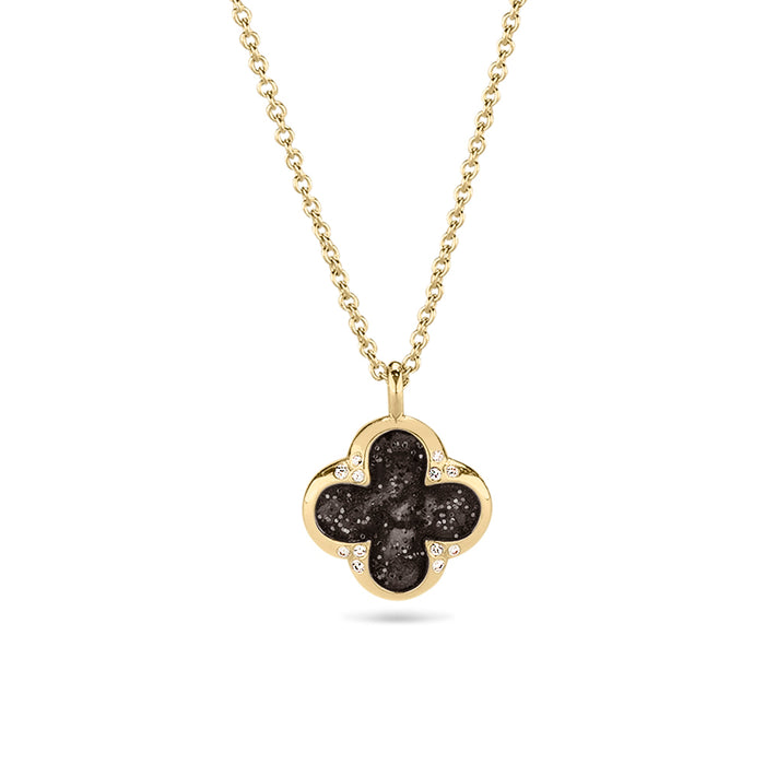 See You Memorial Ashes Four Leaf Clover Gold Pendant & Chain (143YG)