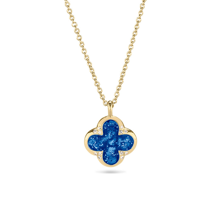 See You Memorial Ashes Four Leaf Clover Gold Pendant & Chain (143YG)