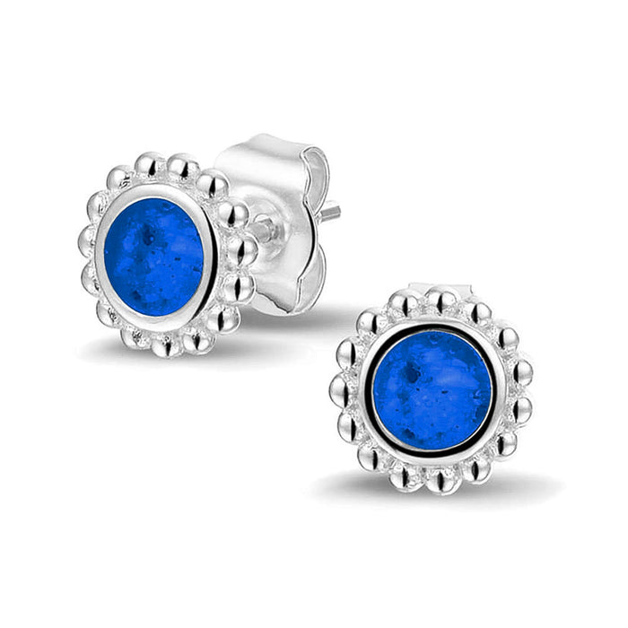 See You Memorial Ashes Round Bubble Stud Earrings (303SE)