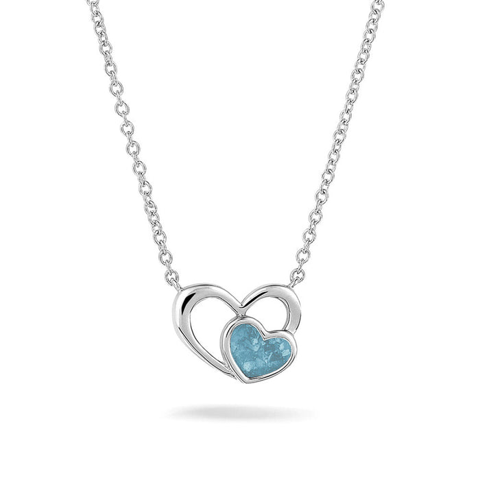 See You Memorial Ashes Heart within my Heart Necklace (602S)