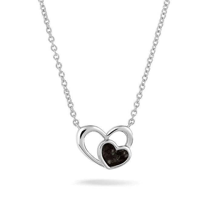 See You Memorial Ashes Heart within my Heart Necklace (602S)