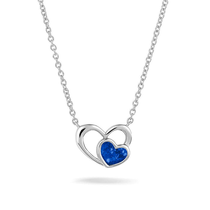 See You Memorial Ashes Heart within my Heart Necklace (602S)