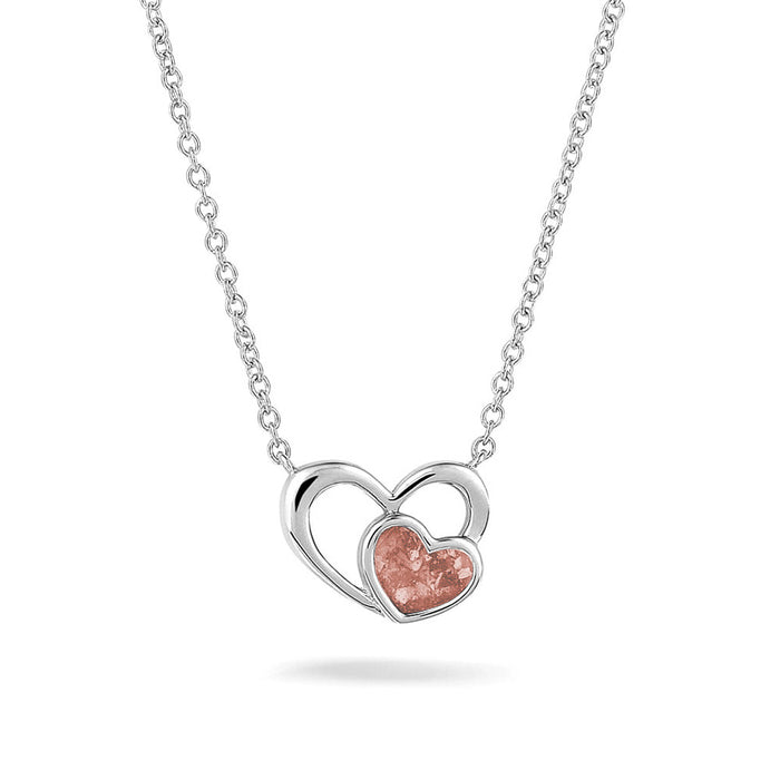 See You Memorial Ashes Heart within my Heart Necklace (602S)