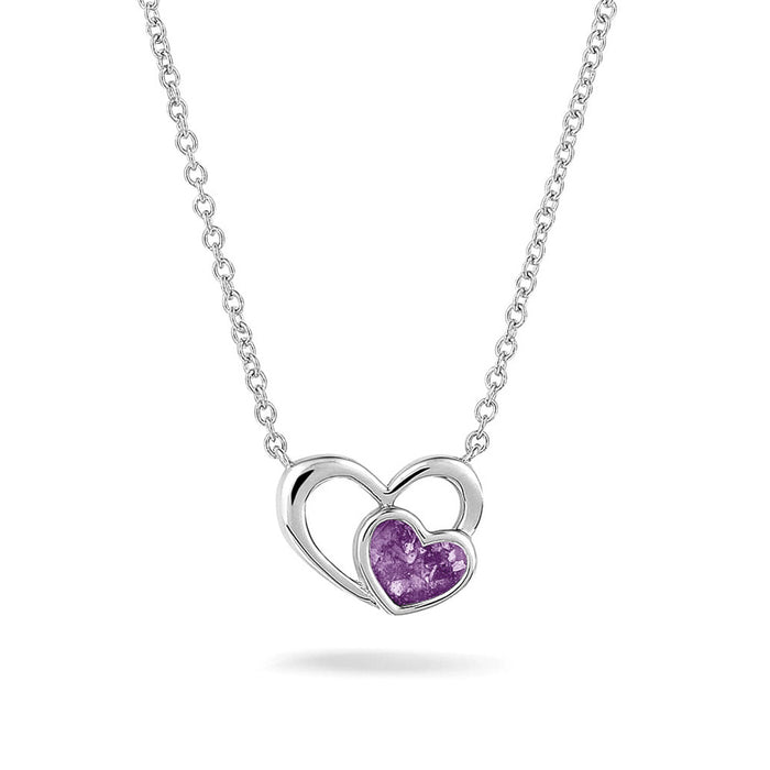 See You Memorial Ashes Heart within my Heart Necklace (602S)