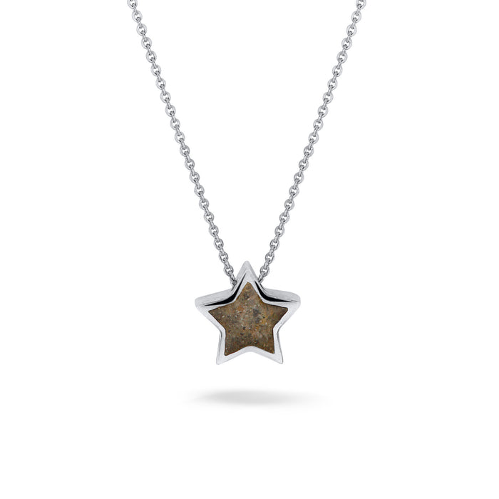 See You Memorial Ashes "A Star in the Sky" Mini Heart Pendant with Chain (702s)