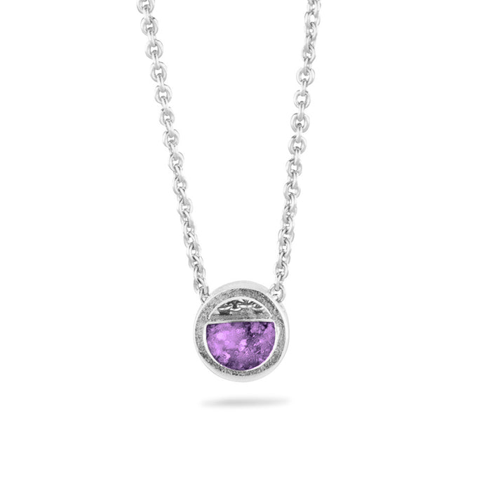 See You Memorial Ashes Mini Necklace with Zircon & Chain (710S)