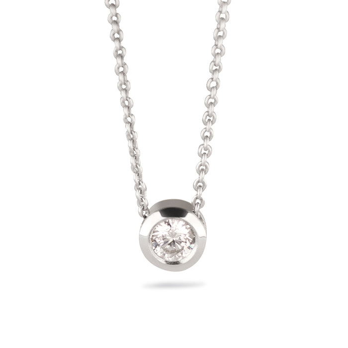 See You Memorial Ashes Mini Necklace with Zircon & Chain (710S)