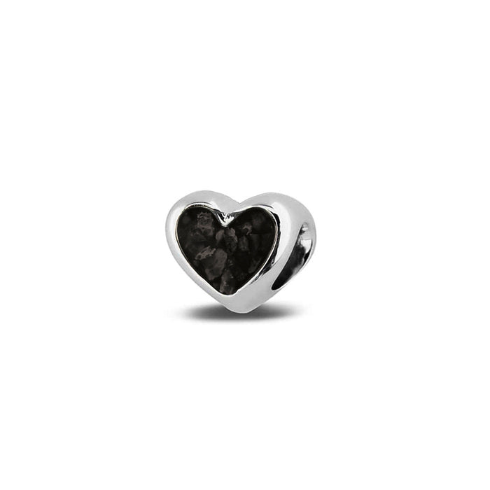 See You Memorial Ashes Silver Heart Charm (804S)