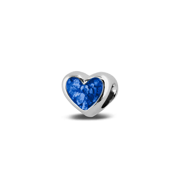 See You Memorial Ashes Silver Heart Charm (804S)