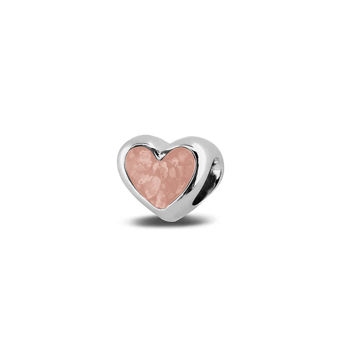 See You Memorial Ashes Silver Heart Charm (804S)