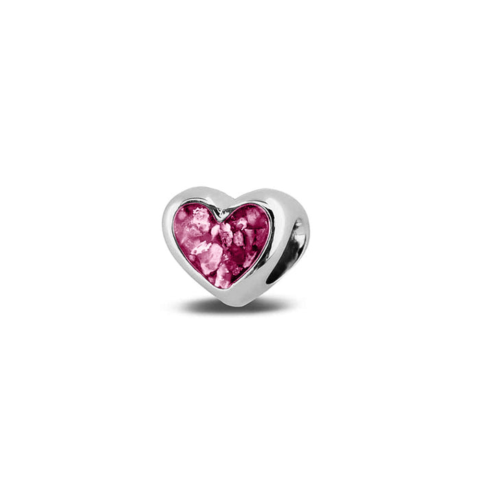 See You Memorial Ashes Silver Heart Charm (804S)