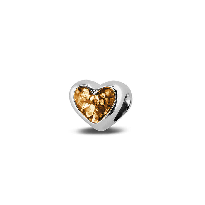 See You Memorial Ashes Silver Heart Charm (804S)