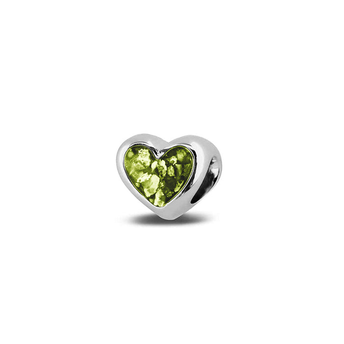 See You Memorial Ashes Silver Heart Charm (804S)