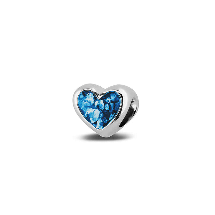 See You Memorial Ashes Silver Heart Charm (804S)