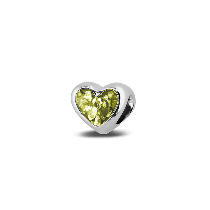 See You Memorial Ashes Silver Heart Charm (804S)