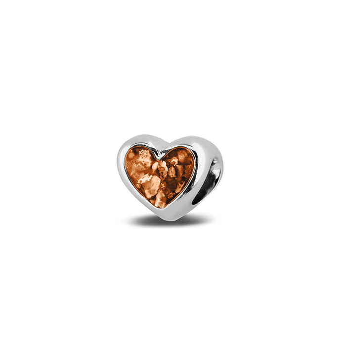 See You Memorial Ashes Silver Heart Charm (804S)