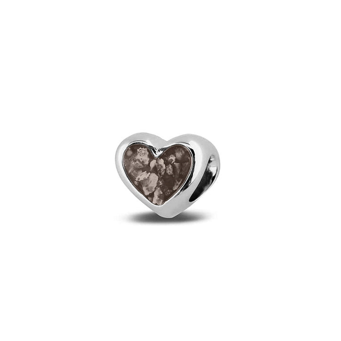 See You Memorial Ashes Silver Heart Charm (804S)