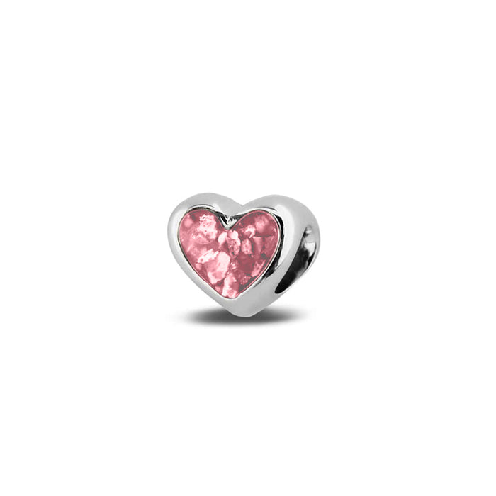 See You Memorial Ashes Silver Heart Charm (804S)