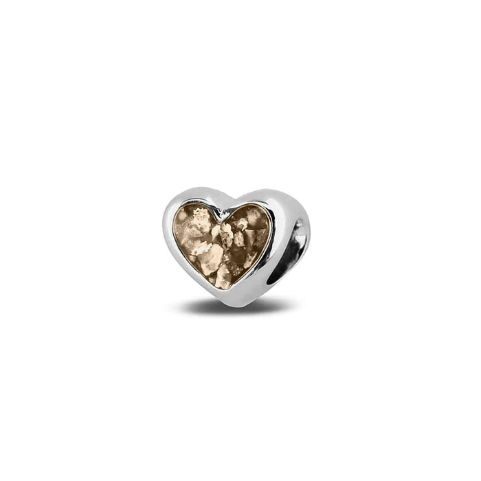 See You Memorial Ashes Silver Heart Charm (804S)