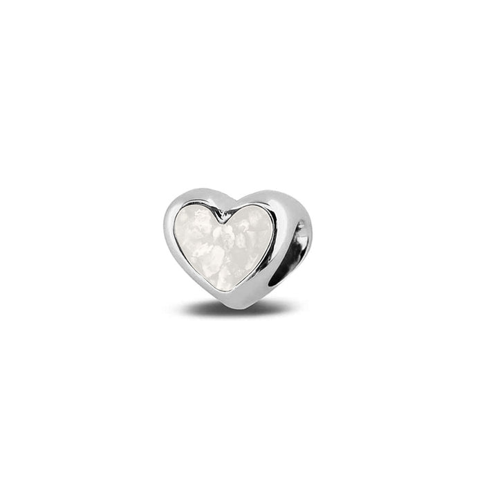 See You Memorial Ashes Silver Heart Charm (804S)