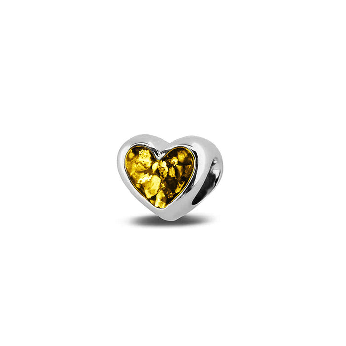 See You Memorial Ashes Silver Heart Charm (804S)