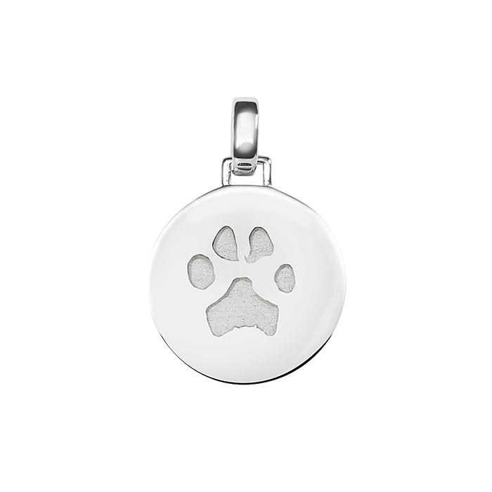 See You Memorial Ashes Paw Print Round Pendant (AP 003-A)