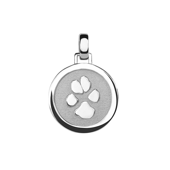 See You Memorial Ashes Paw Print Round Pendant (AP 003-A)