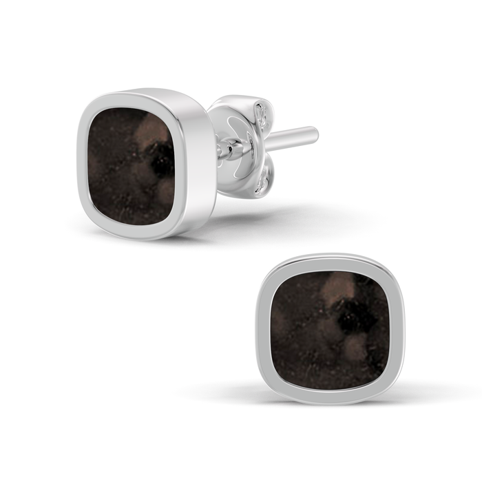 Always With Me Cushion Shaped Ashes Earrings (AWM-E5S)