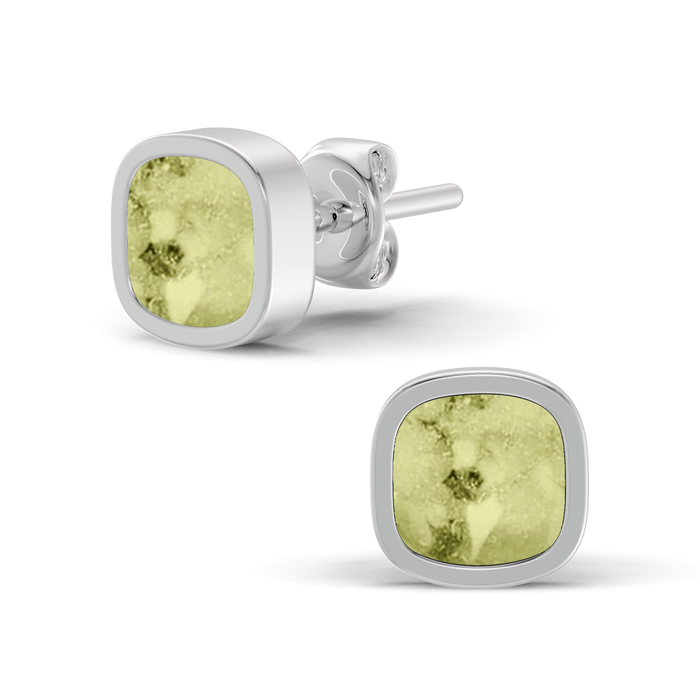 Always With Me Cushion Shaped Ashes Earrings (AWM-E5S)
