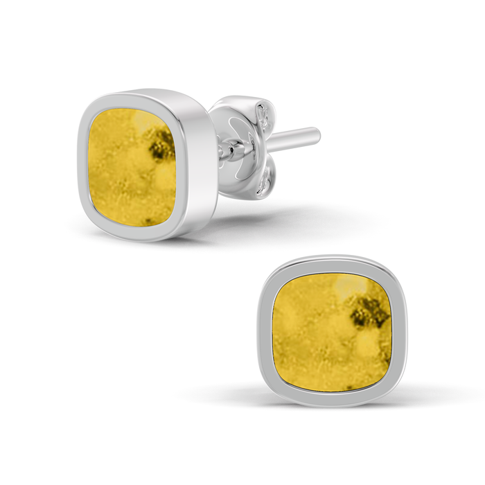 Always With Me Cushion Shaped Ashes Earrings (AWM-E5S)