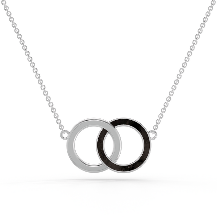 Always With Me Interlocking Circles Necklace with Chain  (AWM-N4)