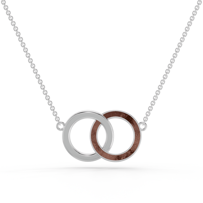 Always With Me Interlocking Circles Necklace with Chain  (AWM-N4)