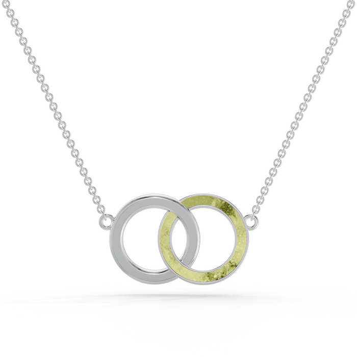 Always With Me Interlocking Circles Necklace with Chain  (AWM-N4)