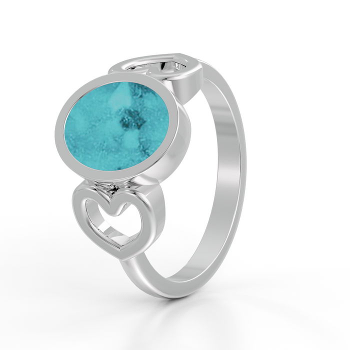 Always With Me Heart & Oval Ring  (AWM-R1S)