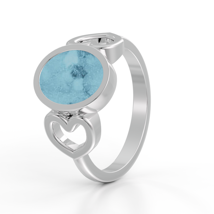 Always With Me Heart & Oval Ring  (AWM-R1S)