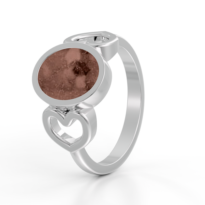 Always With Me Heart & Oval Ring  (AWM-R1S)