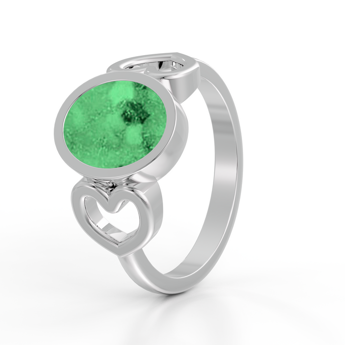 Always With Me Heart & Oval Ring  (AWM-R1S)