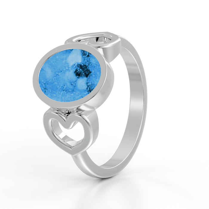 Always With Me Heart & Oval Ring  (AWM-R1S)