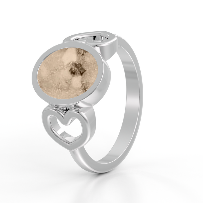 Always With Me Heart & Oval Ring  (AWM-R1S)