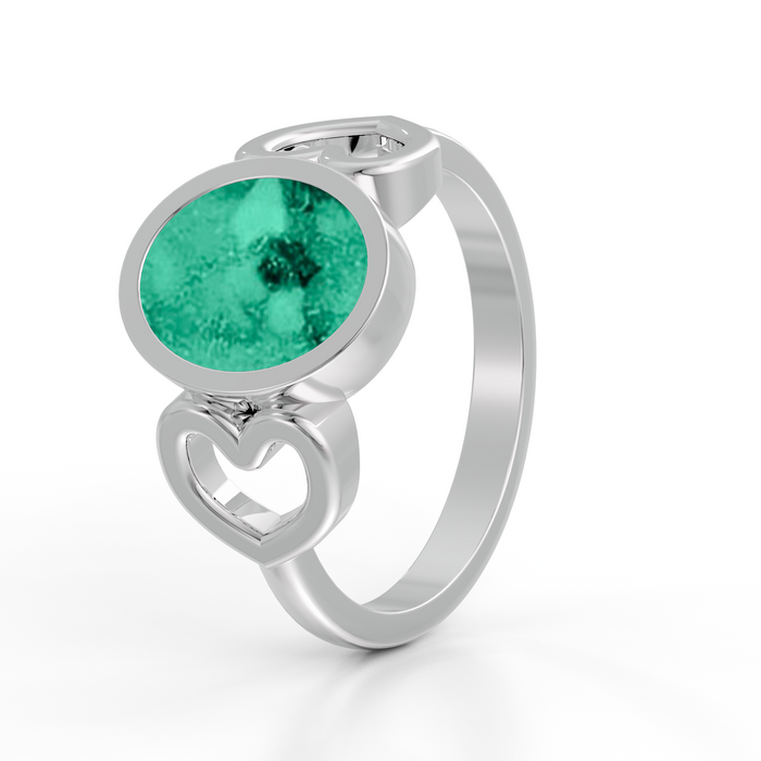 Always With Me Heart & Oval Ring  (AWM-R1S)