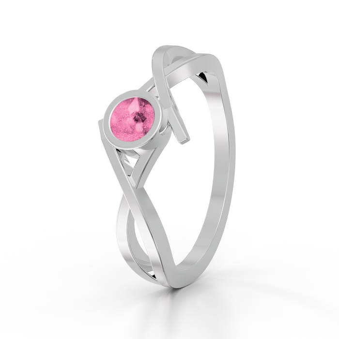 Always With Me Criss Cross Style Ashes Ring (AWM-R11S)