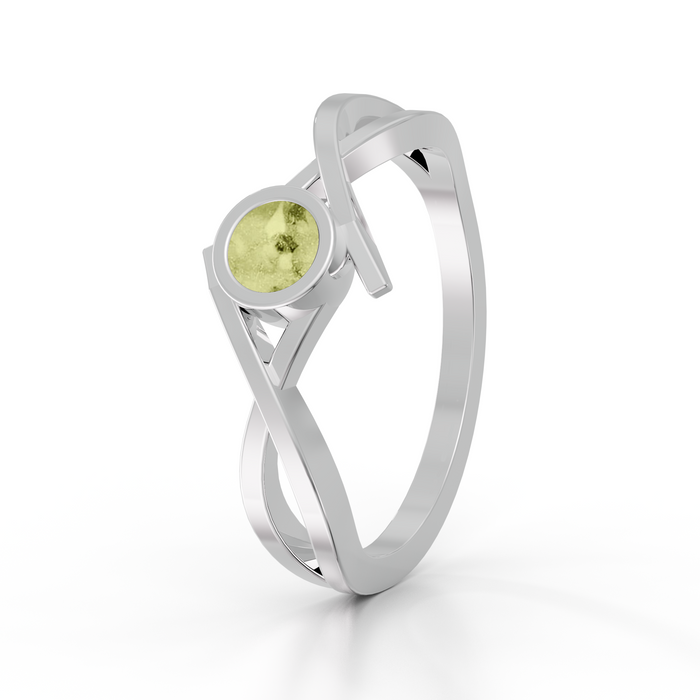 Always With Me Criss Cross Style Ashes Ring (AWM-R11S)