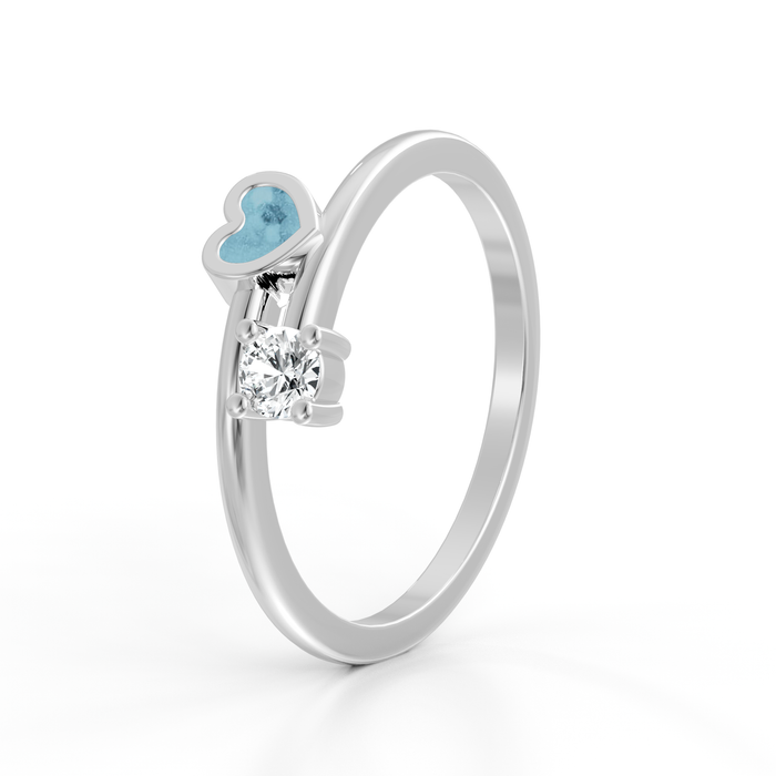 Always With Me Heart & Birthstone  (AWM-R2S)