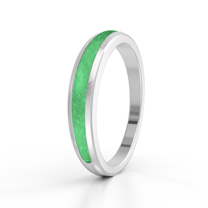 Always With Me Half Eternity Ashes Ring  (AWM-R4)